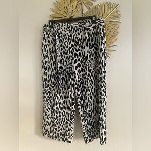 Jules & Leopold Black and Tan Patterned Trousers